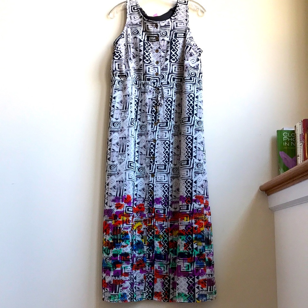 Woman within icat dress
